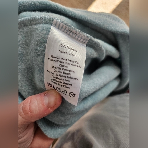 Eddie Bauer Blue Fleece pull over size XL - Picture 5 of 6